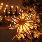 Hollow Star Hanging Pendants Christmas Decoration 2025 for Home Navidad Natal Noel Gifts Christmas Ornaments New Year 2026 Dazzle Frenzy