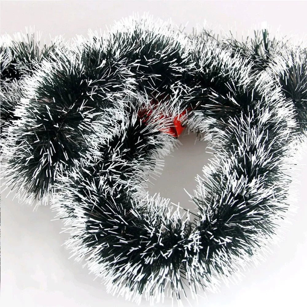 1pc 2M Christmas Green Cane Ribbons Garland DIY Xmas Tree Ornaments Green Cane Ribbons Wreath Hanging Pendent Home Decoration Dazzle Frenzy