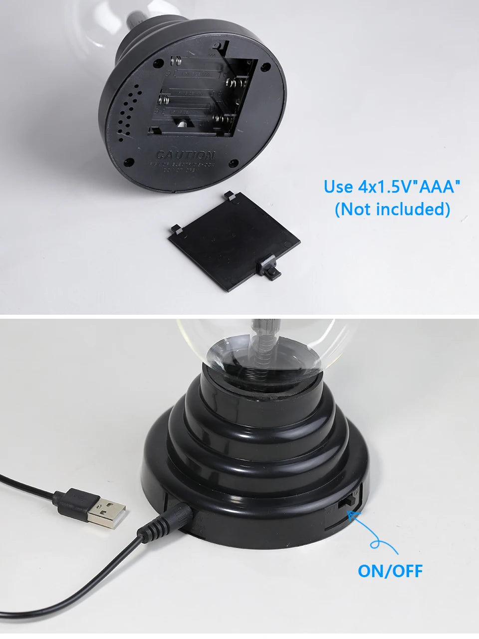 Magic Crystal Plasma Ball Lamp 3/4/5/6/8 Inch LED Night Light Kid Birthday Christmas Gift Lighting Bedroom Decor Novelty Lamp Dazzle Frenzy