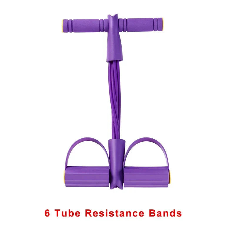 2025 Viral 4-Level Resistance Band Tensioner - Non-Slip Handles Ab Core Yoga Home Fitness Dazzle