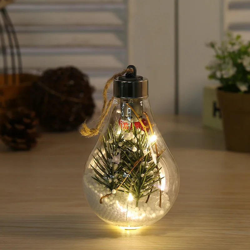 LED Fairy Bulb Lights with Leaf Globe Twinkle For Birthday Wedding Party Thanksgiving Mother's day Christmas Decor Night Lamp Dazzle Frenzy