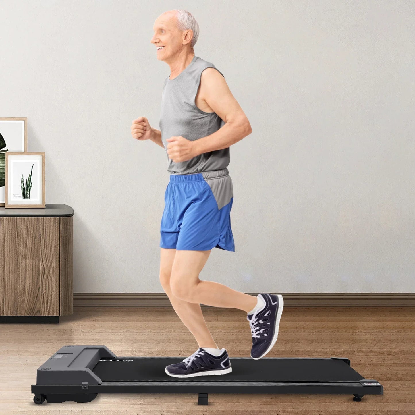 2025 Viral Under Desk Treadmill 1.0 HP - LED Display Walking Pad Home Office Quiet Cardio Dazzle