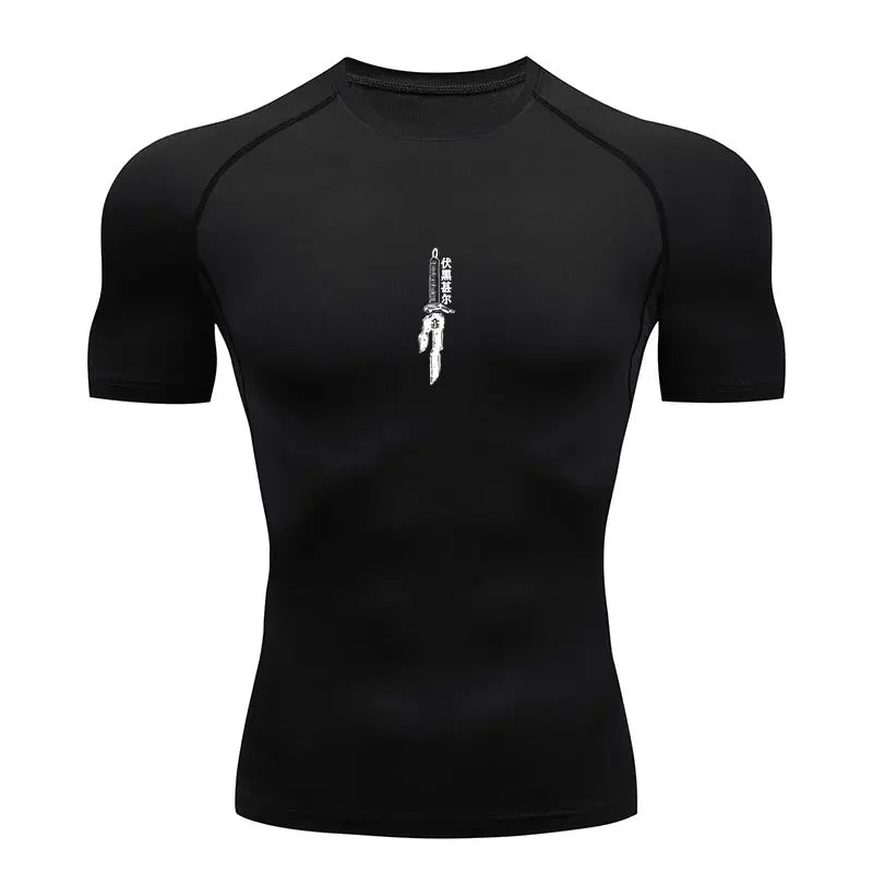 2025 Viral Jujutsu Kaisen Compression Shirt - Anime Fitness Gym T-Shirt Breathable True Fit Dazzle