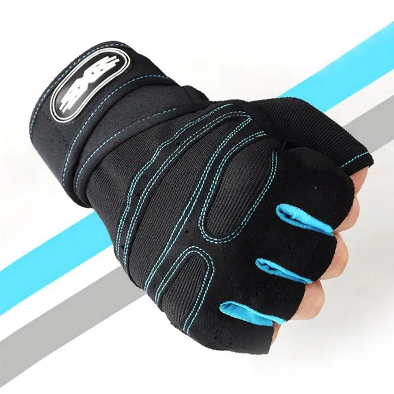 2025 Viral Gym Heavyweight Training Gloves - Half Finger Non-Slip Wrist Support Weightlifting Dazzle