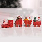 Wooden Christmas Small Train Xmas Ornaments Merry Christmas Decor For Home Happy New Year 2025 Creative Kids Naviidad Gifts Gift Dazzle Frenzy