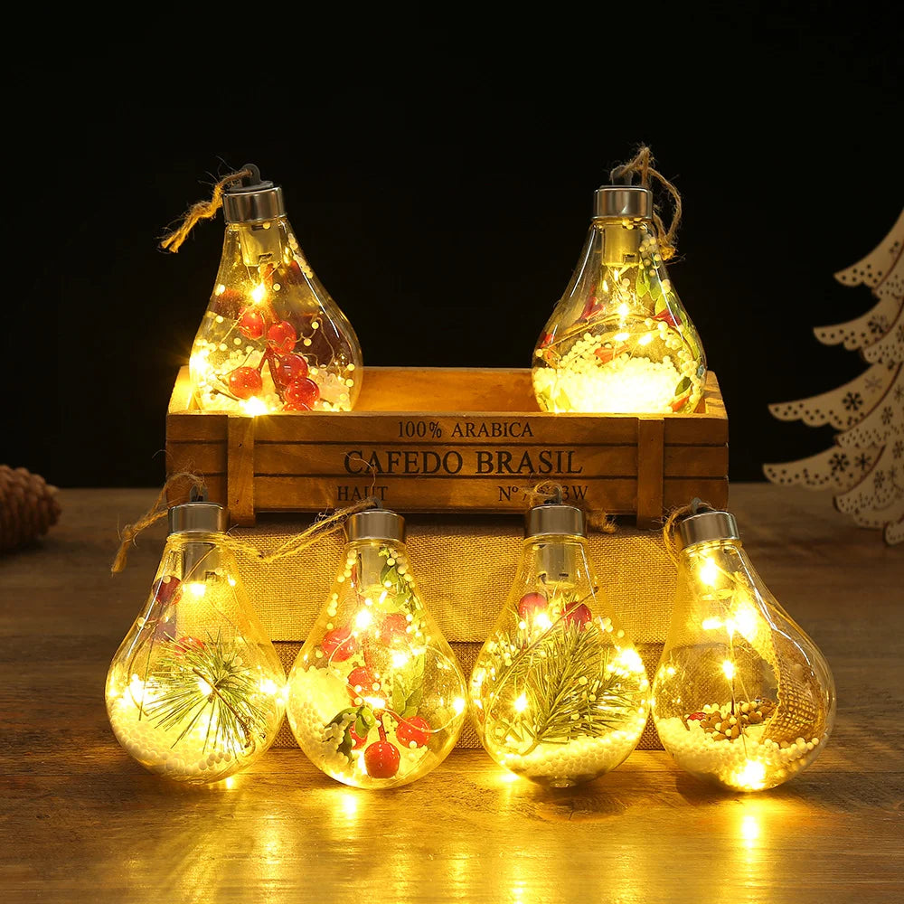 LED Fairy Bulb Lights with Leaf Globe Twinkle For Birthday Wedding Party Thanksgiving Mother's day Christmas Decor Night Lamp Dazzle Frenzy