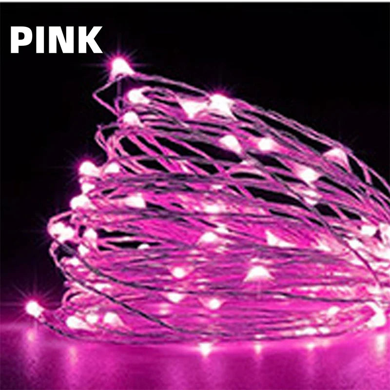 20M USB LED String Lights Copper Silver Wire Garland Light 5V Waterproof Fairy Lights Party Decoration For Christmas Wedding Dazzle Frenzy