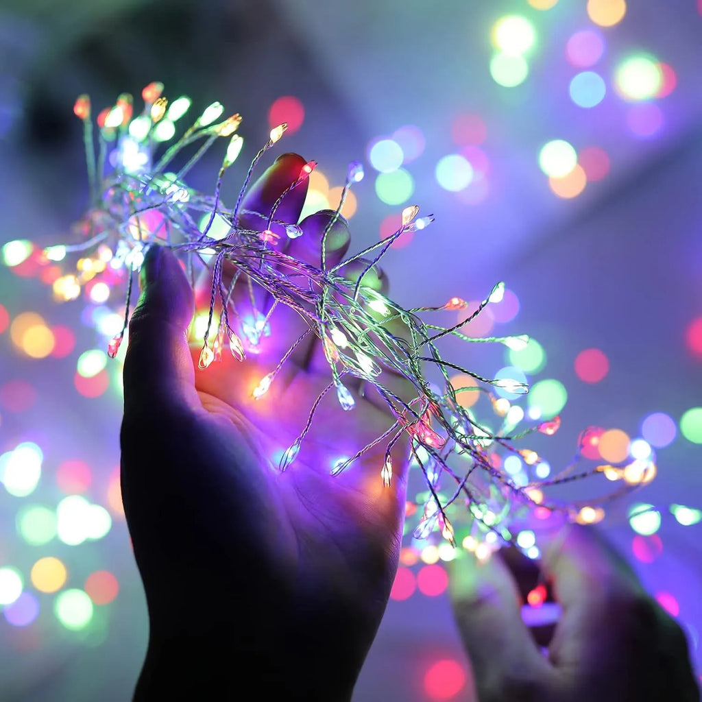 3/6/9M USB Power LED Firecracker String Lights Remote Control Garland Fairy Lights for Wedding Party Garden Christmas Decoration Dazzle Frenzy