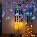 110V 220V Snowflakes  Curtain Garland on The Window Fairy Lights New Year Garland Festoon Led Lights String Christmas Decor Dazzle Frenzy
