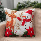 4pcs Merry Christmas Cushion Cover Home Decorations 2025 Christmas Ornament Pillow Case Xmas Navidad Gifts New Year Gifts 2026 Dazzle Frenzy