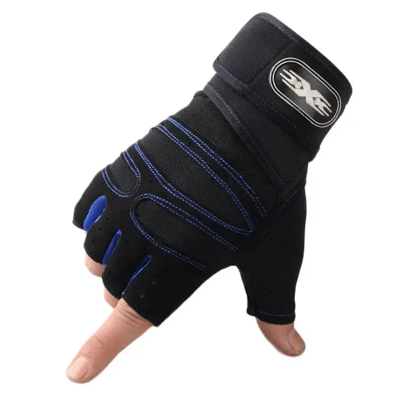 2025 Viral Gym Heavyweight Training Gloves - Half Finger Non-Slip Wrist Support Weightlifting Dazzle