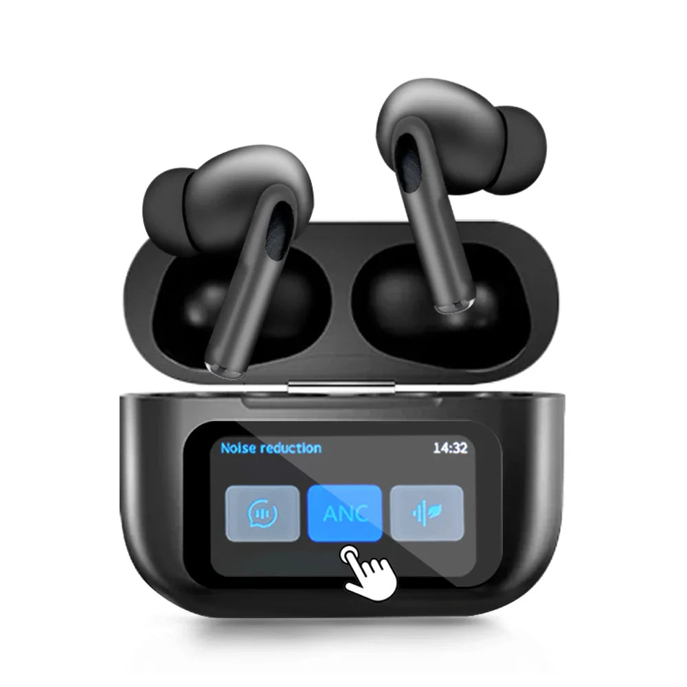 2025 Viral GREATWALL Bluetooth ANC Earbuds - Noise Canceling Gamer HD Mic LED Touch Screen Dazzle