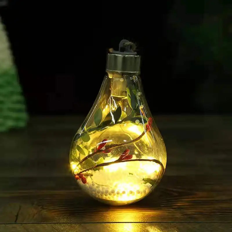 LED Fairy Bulb Lights with Leaf Globe Twinkle For Birthday Wedding Party Thanksgiving Mother's day Christmas Decor Night Lamp Dazzle Frenzy