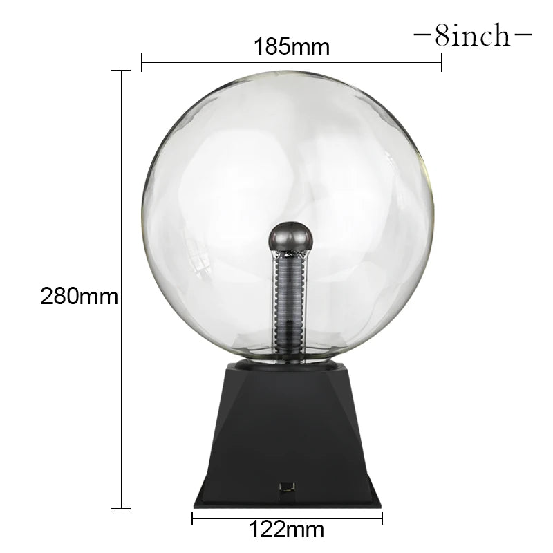Magic Crystal Plasma Ball Lamp 3/4/5/6/8 Inch LED Night Light Kid Birthday Christmas Gift Lighting Bedroom Decor Novelty Lamp Dazzle Frenzy