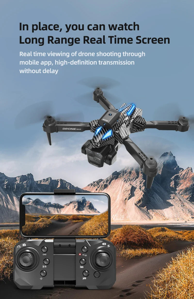 2025 Viral C10 Drone HD Camera - App Controlled 150m Range 20min Flight Light Aerial Dazzle