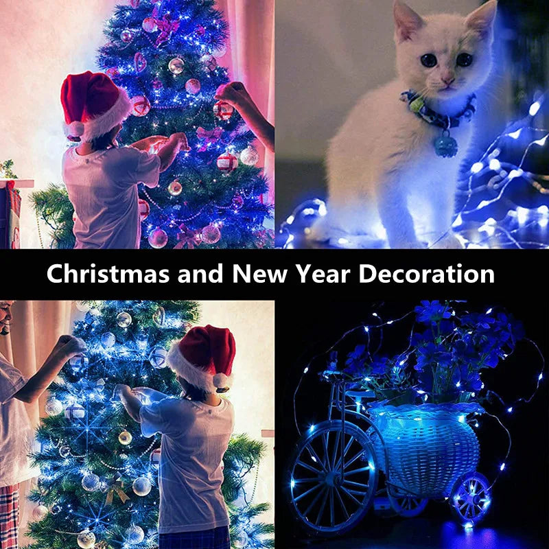 LED Fairy Lights Button Battery Light String Christmas Wedding New Year Bedroom Living Room Garden Decoration Garland Dazzle Frenzy