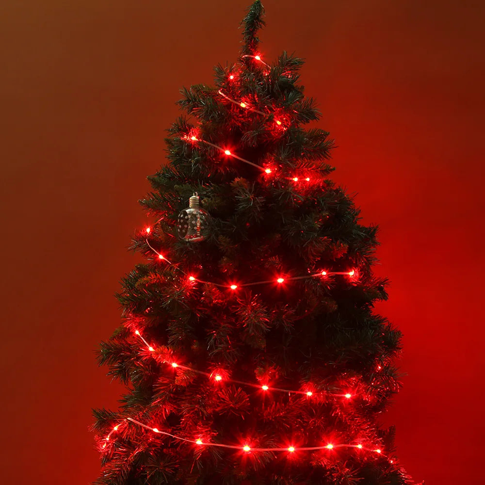 RGBIC USB LED String Lights DIY Outdoor Christmas Tree Decor Fairy Lights 8 Modes Bluetooth APP For Wedding Holiday Party Lighti Dazzle Frenzy