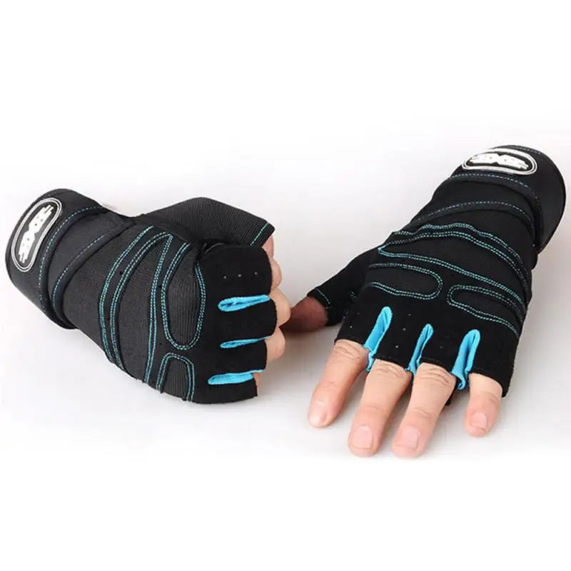 2025 Viral Gym Heavyweight Training Gloves - Half Finger Non-Slip Wrist Support Weightlifting Dazzle
