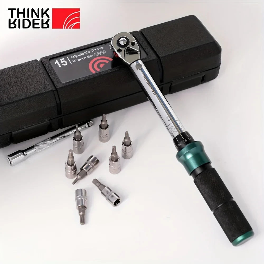 2025 Viral ThinkRider NL-15 Bike Torque Wrench Kit - Professional Allen Key Socket Spanner Cycling Repair Dazzle