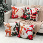 4pcs Merry Christmas Cushion Cover Home Decorations 2025 Christmas Ornament Pillow Case Xmas Navidad Gifts New Year Gifts 2026 Dazzle Frenzy