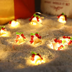 2M 20leds Christmas Decoration Garland Lights String Santa Claus Snowflake Battery Powered New Year Party Wedding Fairy Light Dazzle Frenzy