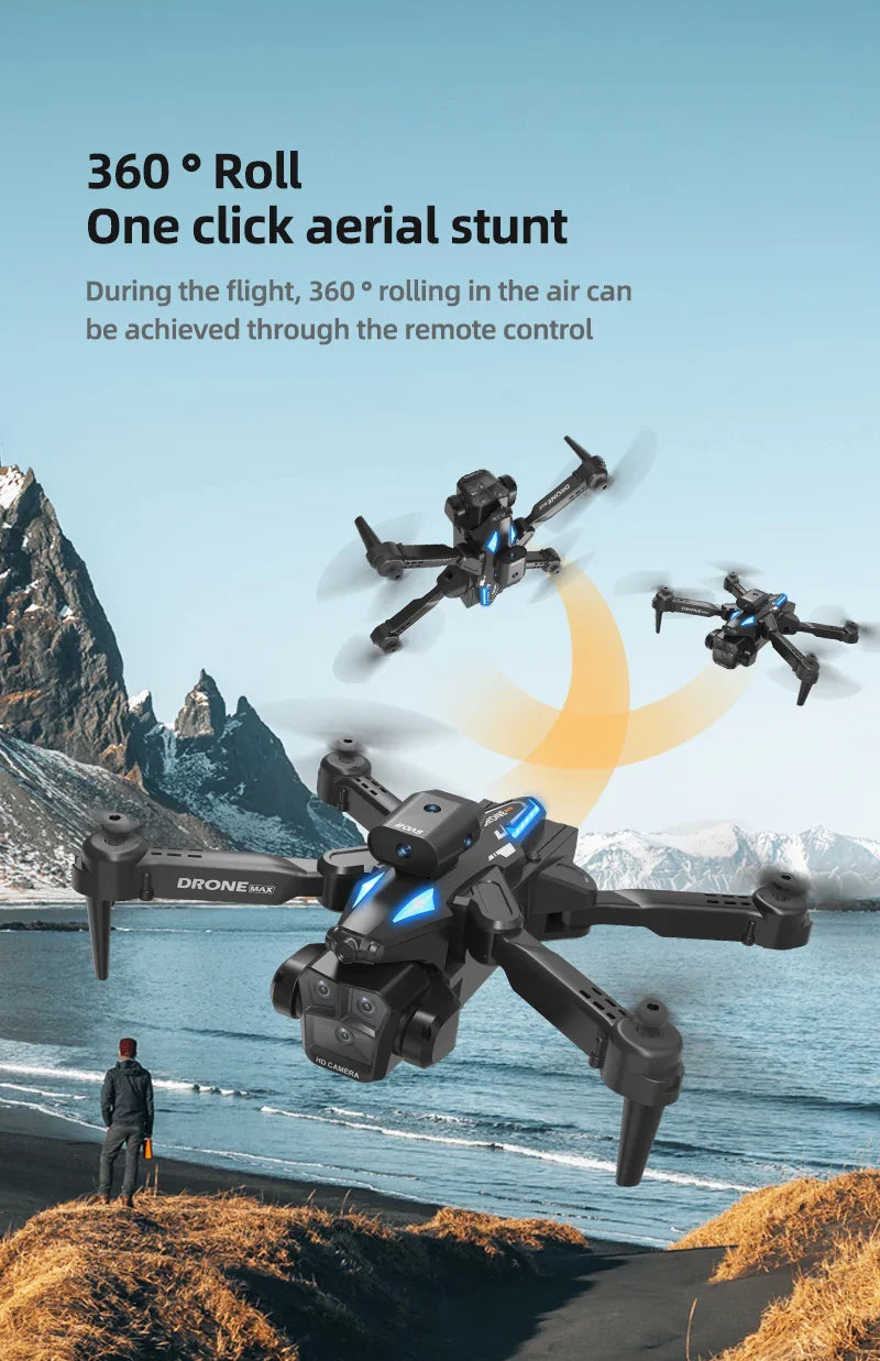 2025 Viral C10 Drone HD Camera - App Controlled 150m Range 20min Flight Light Aerial Dazzle
