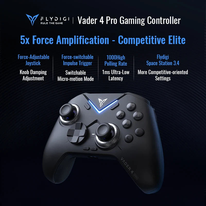 2025 Viral Flydigi Vader 4 Pro Hall Effect Controller - Elite No-Drift Gamepad Switch/PC/Android