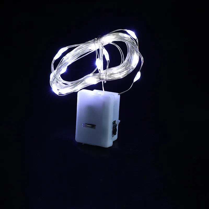 LED Fairy Lights Button Battery Light String Christmas Wedding New Year Bedroom Living Room Garden Decoration Garland Dazzle Frenzy
