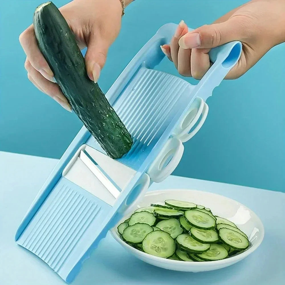 2025 Viral 5-in-1 Vegetable Chopper - Multi-Functional Onion Slicer Dicer Kitchen Gadget Dazzle