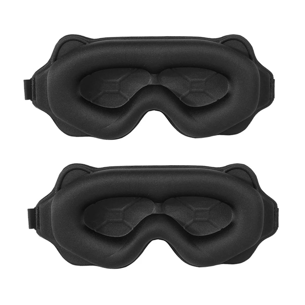 2025 Viral 3D Sleep Mask - Total Blackout High-Tech Foam No Light Leak Travel Eyeshade Dazzle