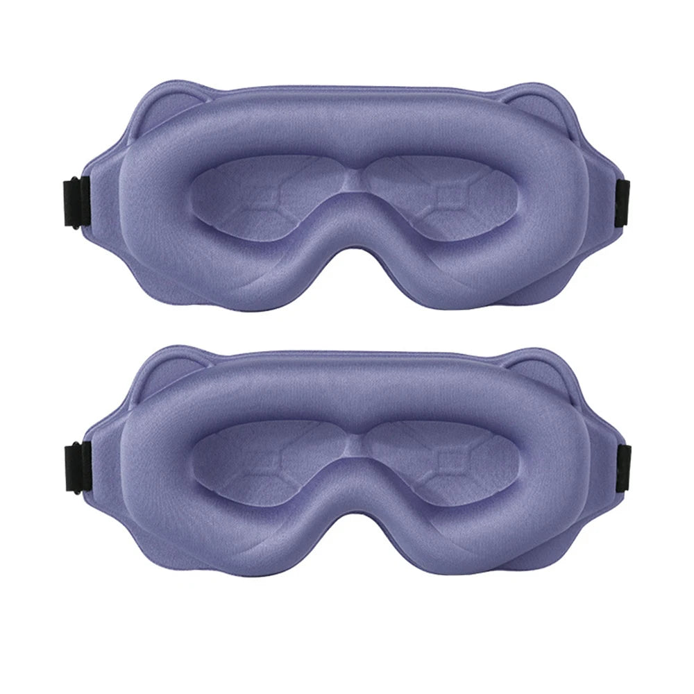 2025 Viral 3D Sleep Mask - Total Blackout High-Tech Foam No Light Leak Travel Eyeshade Dazzle
