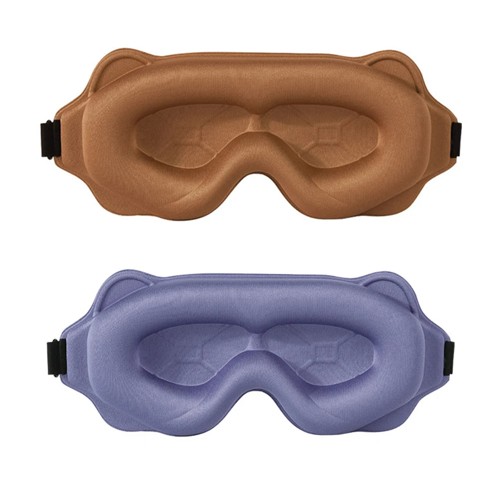 2025 Viral 3D Sleep Mask - Total Blackout High-Tech Foam No Light Leak Travel Eyeshade Dazzle