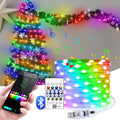RGBIC USB LED String Lights DIY Outdoor Christmas Tree Decor Fairy Lights 8 Modes Bluetooth APP For Wedding Holiday Party Lighti Dazzle Frenzy