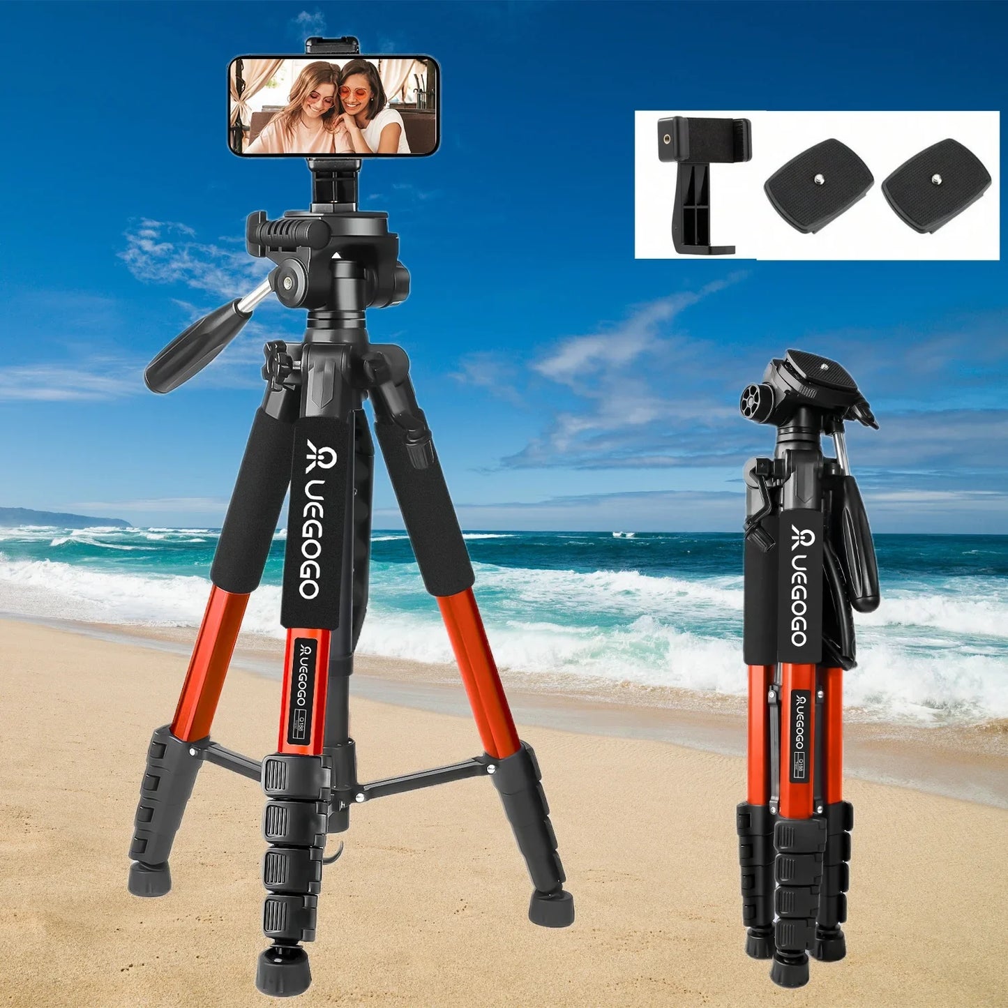 2025 Viral 74" Professional Aluminum Tripod - DSLR Smartphone Projector Robust Support Dazzle