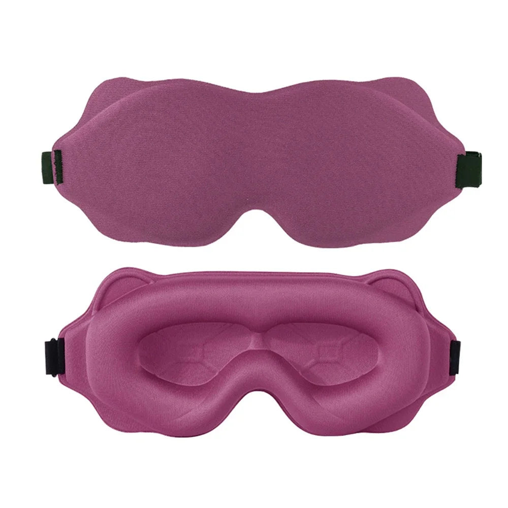 2025 Viral 3D Sleep Mask - Total Blackout High-Tech Foam No Light Leak Travel Eyeshade Dazzle
