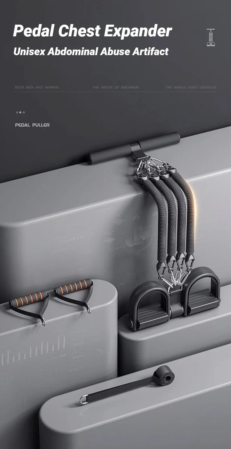 2025 Viral Mens Pedal Exerciser Tensioner - Back Ab Core Waist Full Body Home Workout Dazzle