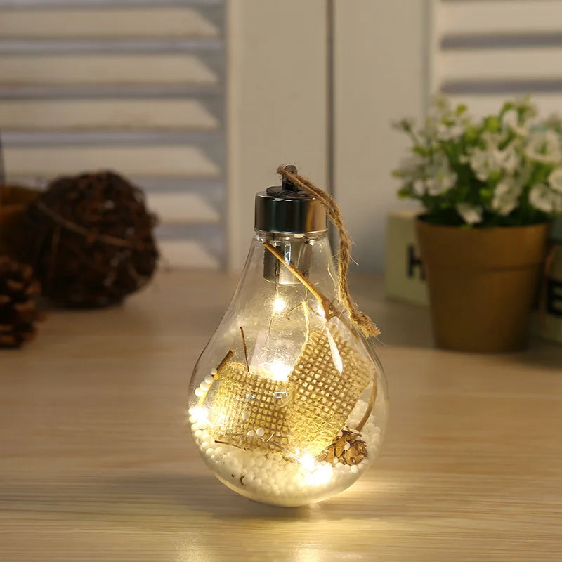 LED Fairy Bulb Lights with Leaf Globe Twinkle For Birthday Wedding Party Thanksgiving Mother's day Christmas Decor Night Lamp Dazzle Frenzy