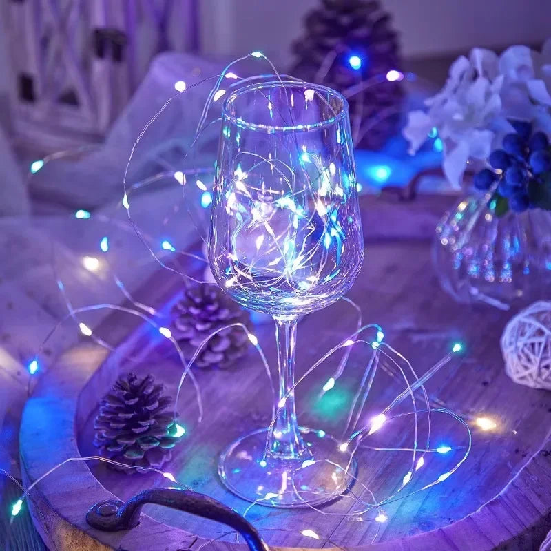 LED String Lights Atmosphere Small Colored Light USB Battery Powered Fairy Lights For Christmas Outdoor Room Festival Decor Dazzle Frenzy