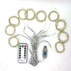 6x3M/3x3m Curtain Garland on The Window USB Power Fairy Lights Festoon with Remote New Year Garland Led Lights Christmas Decor Dazzle Frenzy