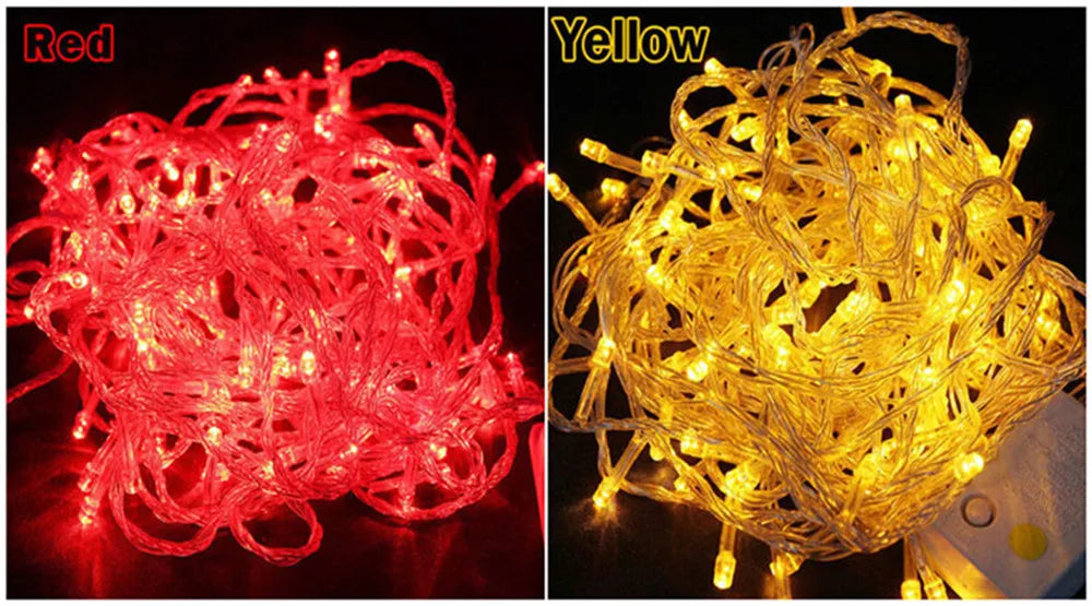 Christmas Lights 5M 10M 20M 30M 50M 100M Led String Fairy Light 8 Modes Christmas Lights For Wedding Party Holiday Lights Dazzle Frenzy