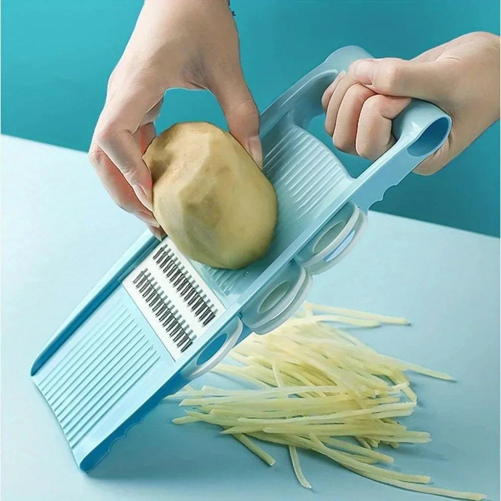 2025 Viral 5-in-1 Vegetable Chopper - Multi-Functional Onion Slicer Dicer Kitchen Gadget Dazzle