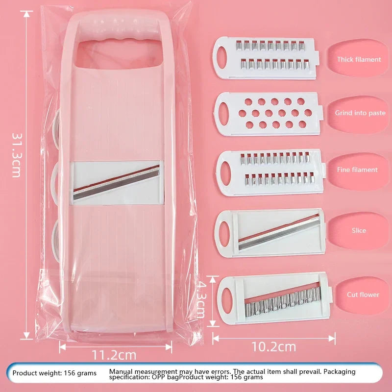 2025 Viral 5-in-1 Vegetable Chopper - Multi-Functional Onion Slicer Dicer Kitchen Gadget Dazzle