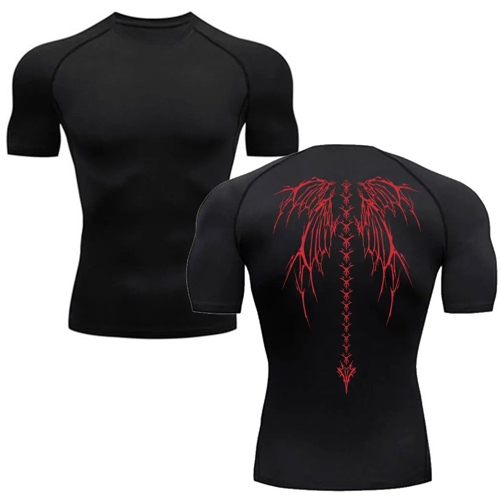 2025 Viral Jujutsu Kaisen Compression Shirt - Anime Fitness Gym T-Shirt Breathable True Fit Dazzle