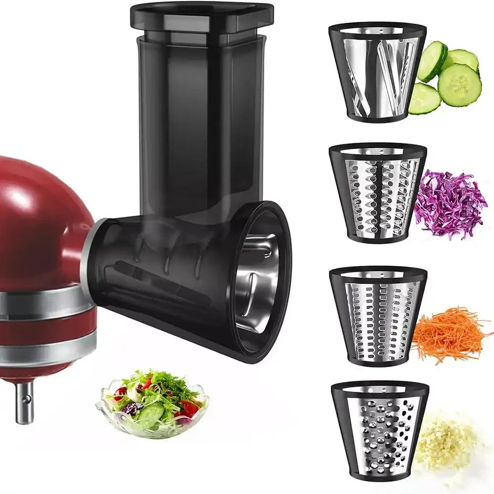 2025 Viral Stand Mixer Slicer Shredder Attachment - Professional Cheese Grater Veggie Chopper Bundle