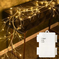 48 LED Birch Vine Lights  Battery  Power Artificial Branch Vine Light for Christmas Fireplaces Tables Indoors And Outdoors Decor Dazzle Frenzy