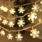 10/20/80Leds Snowflake String Garland Fairy Lights USB/Battery Powered Christmas Tree Holiday New Year Bedroom Decoration Lamps Dazzle Frenzy