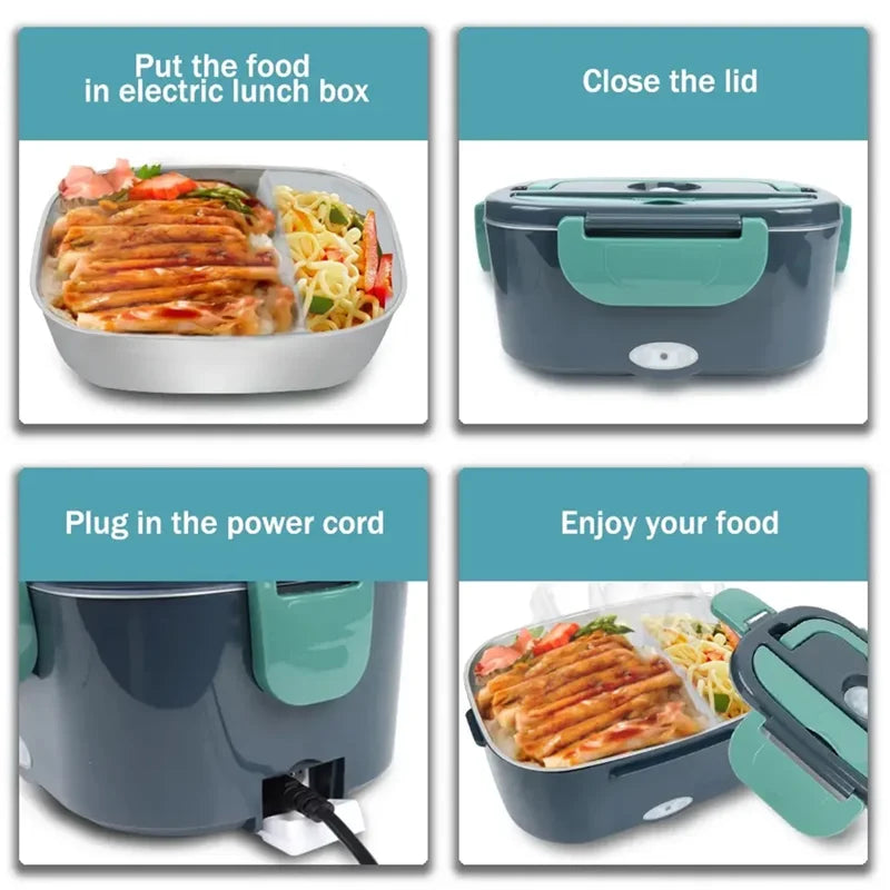 2025 Viral 1.5L Electric Lunch Box - Portable Hot Meal Warmer Leakproof Food Heater