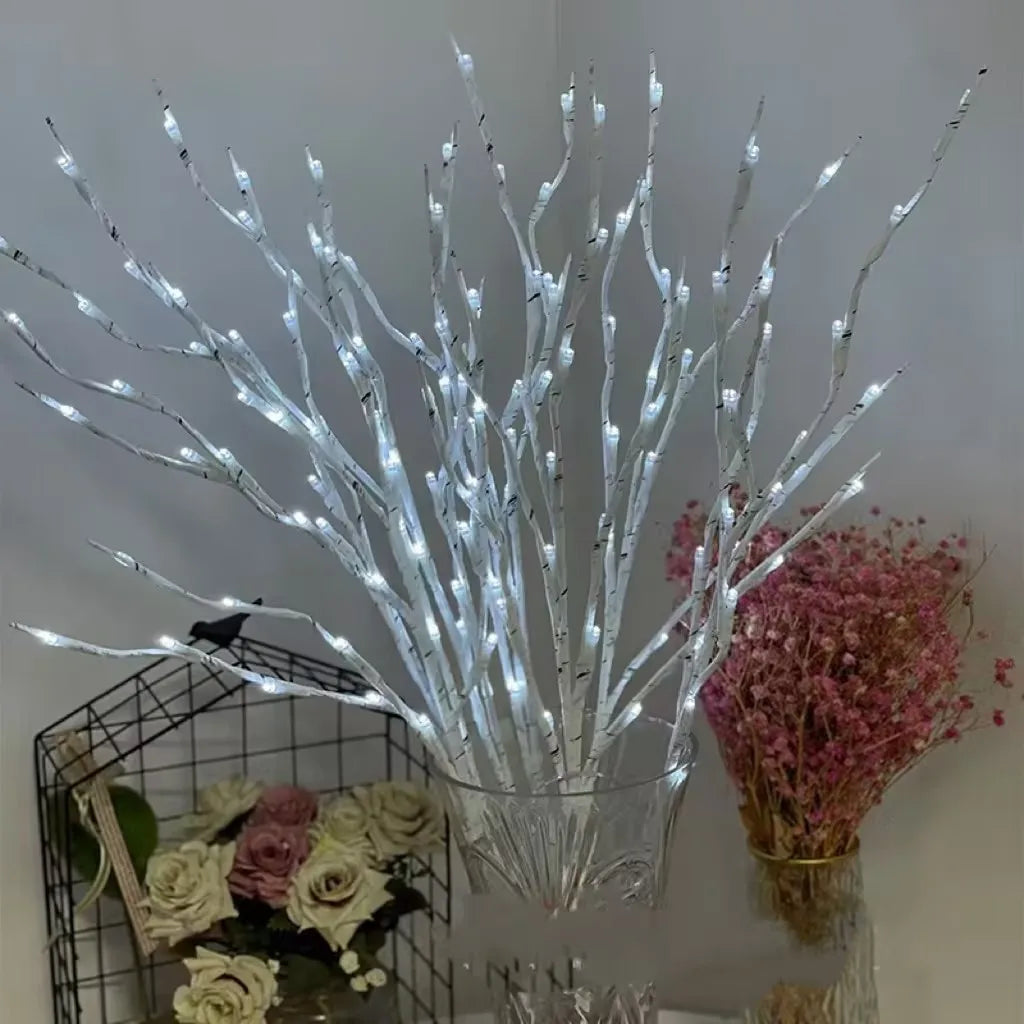 1 PC White Birch Branch Light LED Festive Lights Battery Operated For Christmas Party Wedding Decoration Twig Outdoor Lights Dazzle Frenzy