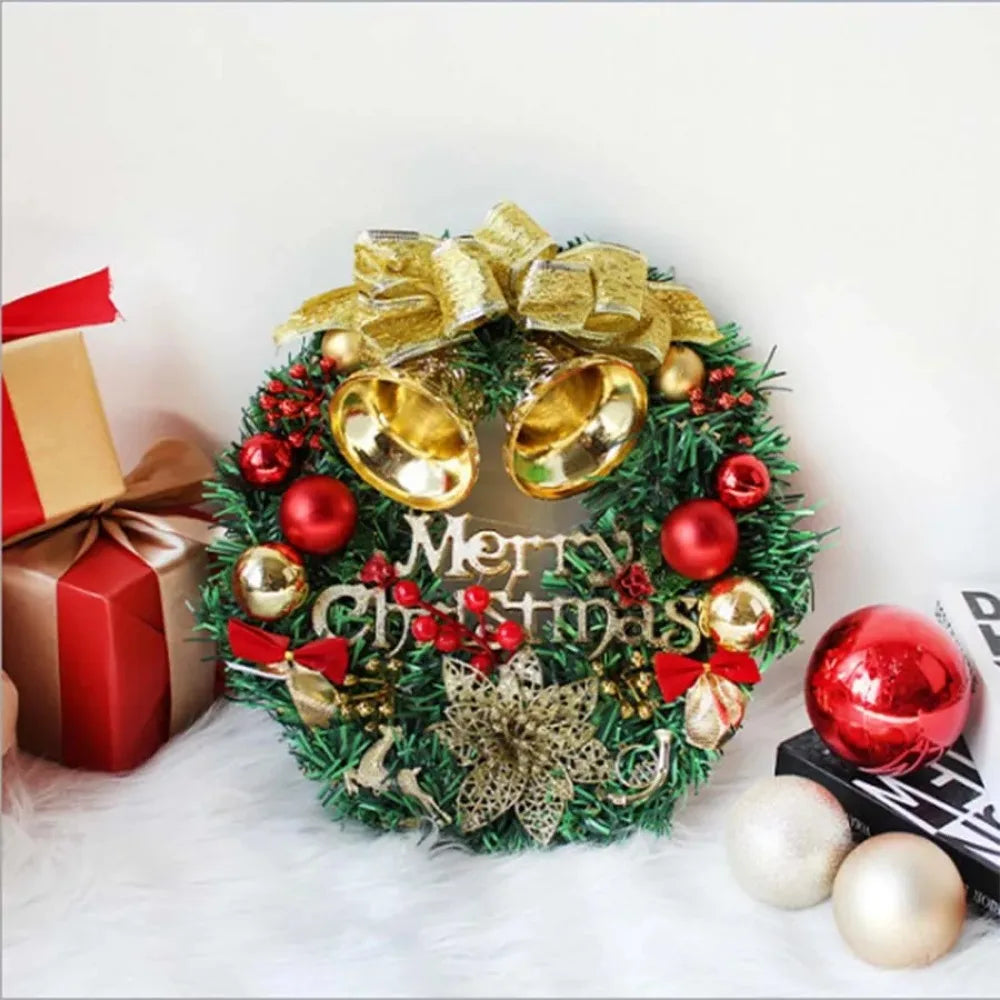 sp Hot Sale Merry Christmas Decoration Wreath Manufacturer Artificial Greenery Christmas Garland Decoration Dazzle Frenzy