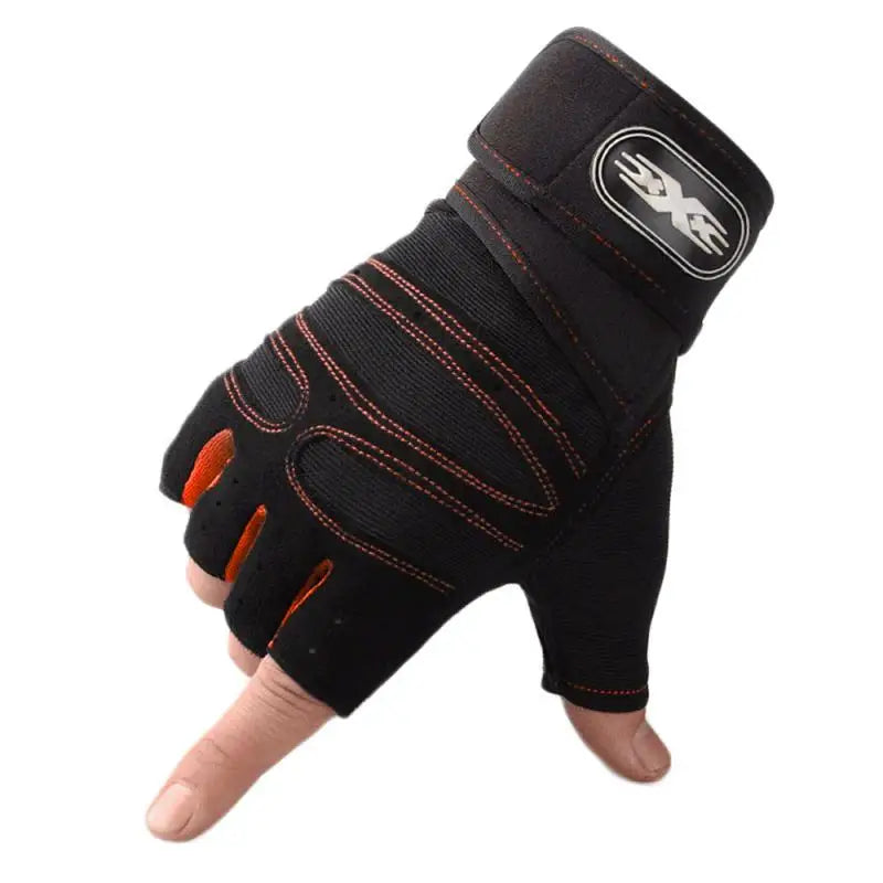 2025 Viral Gym Heavyweight Training Gloves - Half Finger Non-Slip Wrist Support Weightlifting Dazzle